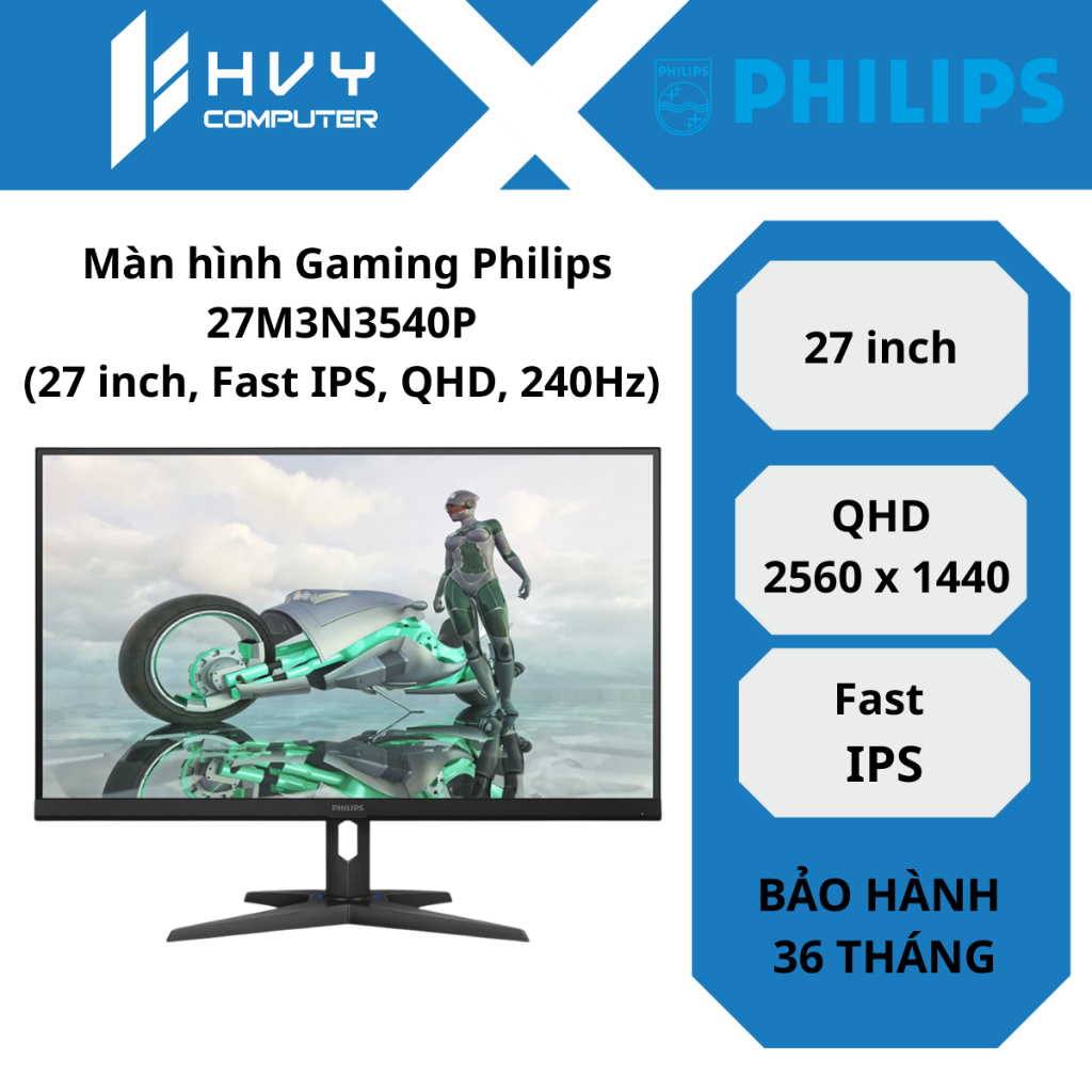 Màn hình Gaming Philips 27M3N3540P (27 inch, Fast IPS, QHD, 240Hz) - Hàng chính hãng