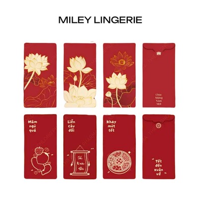 (Quà Tặng Không Bán) Bao Lì Xì Chúc Mừng Năm Mới- MileyLinegrie