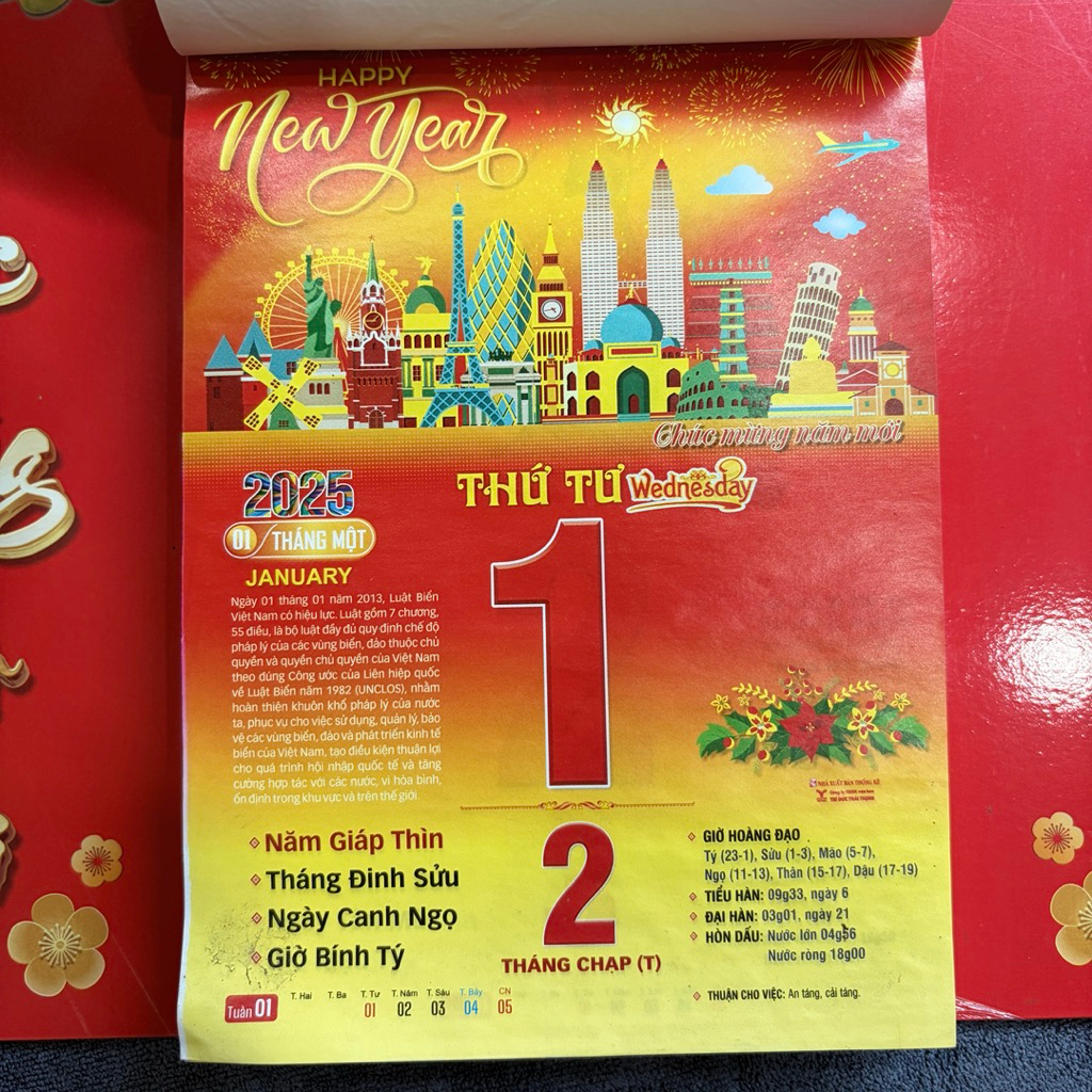 Tờ lịch cũ (bán từng tờ) năm 2026, ảnh thật 💯 %