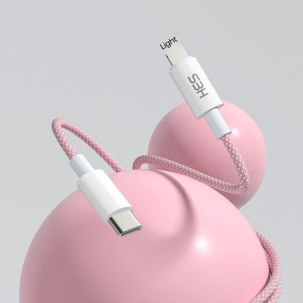 Dây sạc nhanh 20W Exsmart bọc dù thế hệ mới đầu chống gãy gập c An Toàn Ổn Định Bảo Vệ Thiết Bị Bảo 