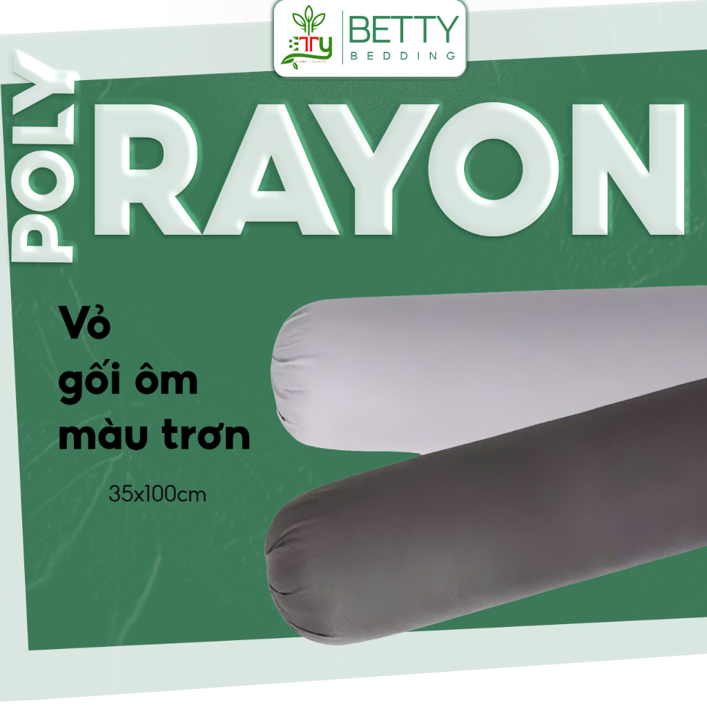 Vỏ Gối Ôm Betty Bedding Tencel Màu Trơn, Size 35x100cm