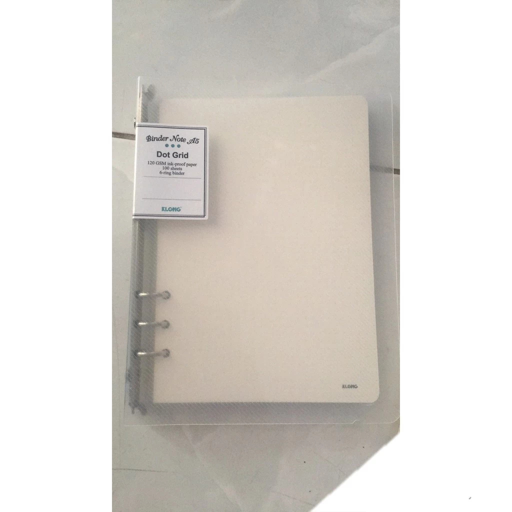 [Top Value] Sổ Klong còng bìa nhựa A5 ruột chấm Dot grid 100 tờ dày dặn KLong-MS995 gồm kẹp còng + r