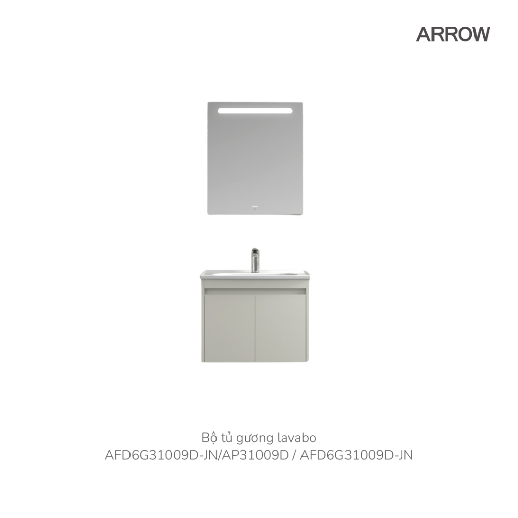 Bộ Tủ Lavabo Arrow AFD6G31009D-JN/AP31009D và Tủ Gương Arrow AFD6G31009D-JN