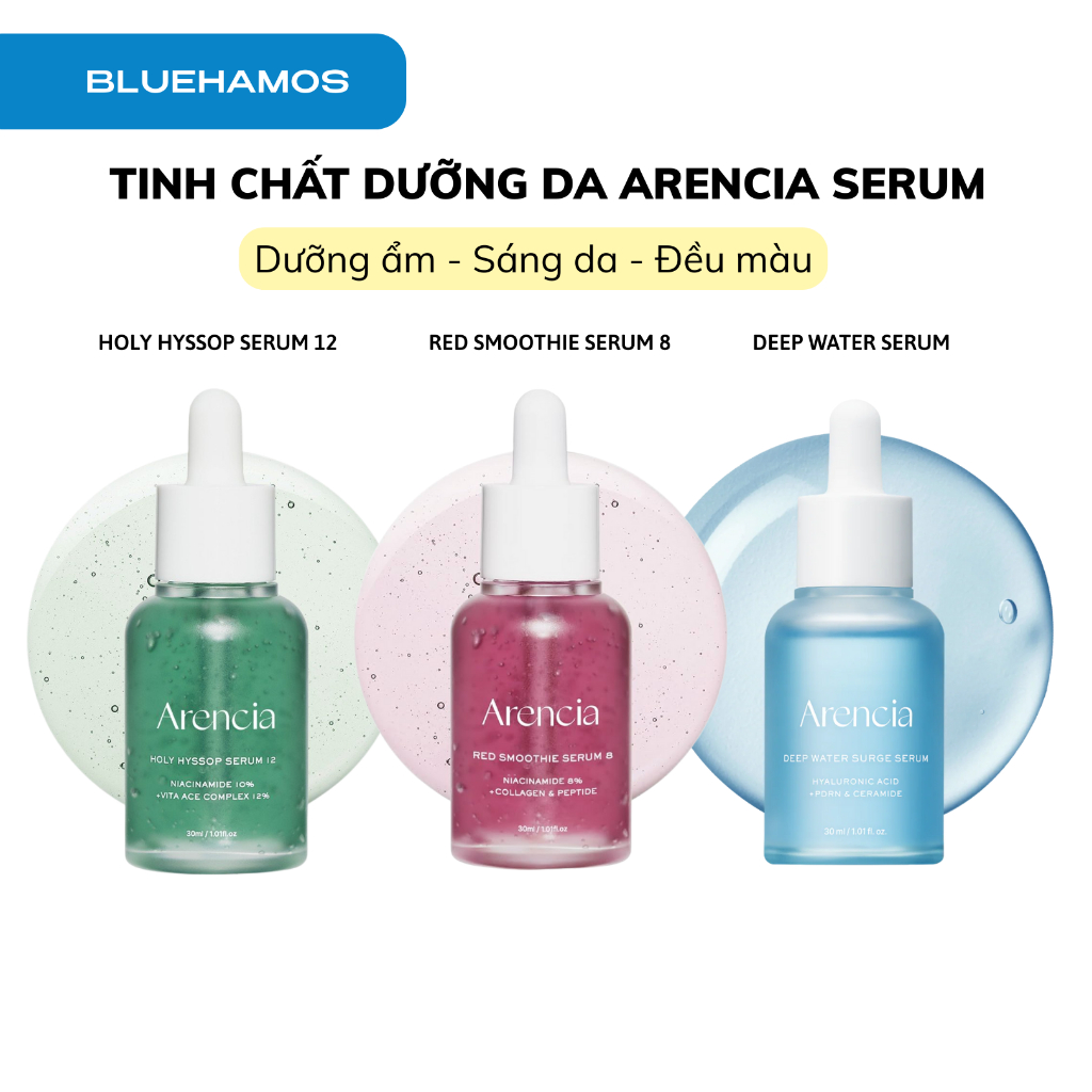 Tinh chất dưỡng da Arencia Holy Hyssop/ Red Smoothie/ Deep Water Surge Serum