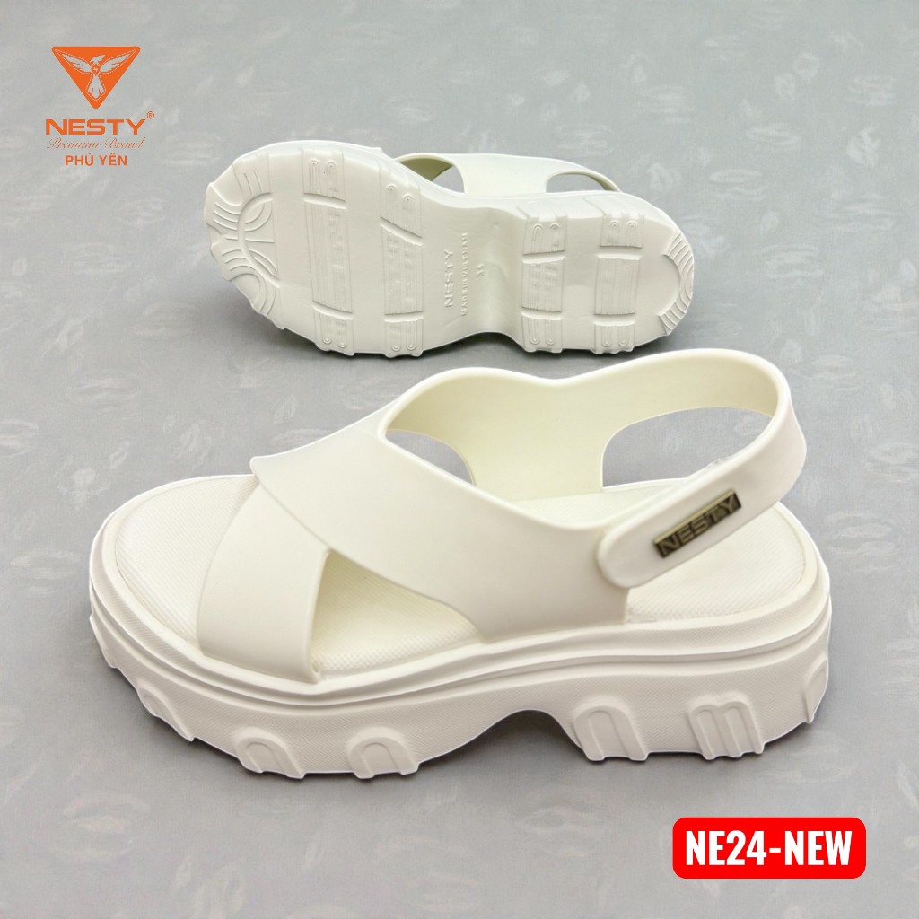 NE24-NEW NESTY Dép Sandal  Đế Cao 6,5cm Quai Dán Cải Tiến Chất Liệu EVA & PVC Chính Hãng Việt Nam