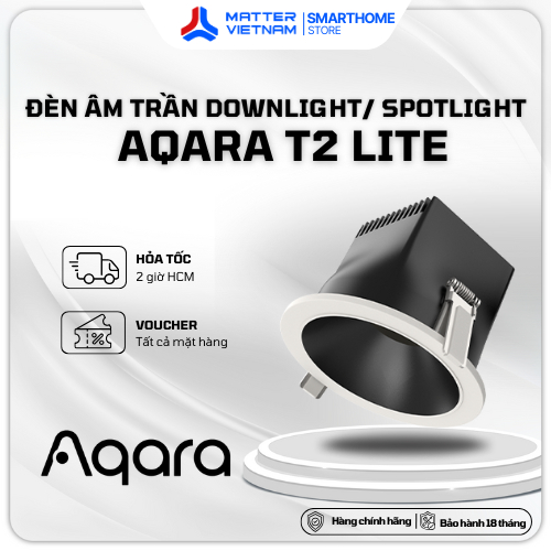 Aqara T2 Lite - Đèn Âm Trần Downlight / Spotlight Aqara, Kết Nối Zigbee, Tương Thích Apple Homekit -