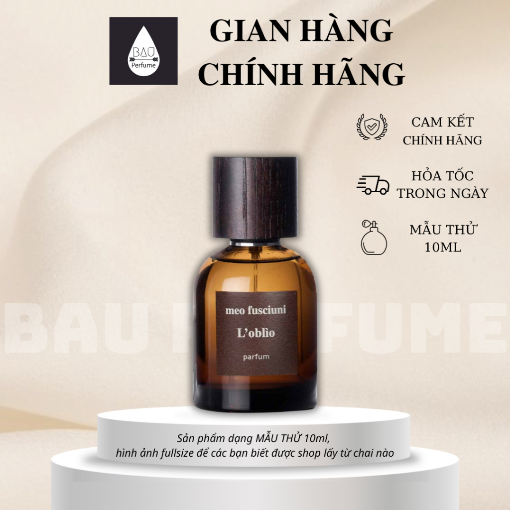 Nước hoa unisex chính hãng Meo Fusciuni L’Oblio cuốn hút, quyến rũ, sang trọng