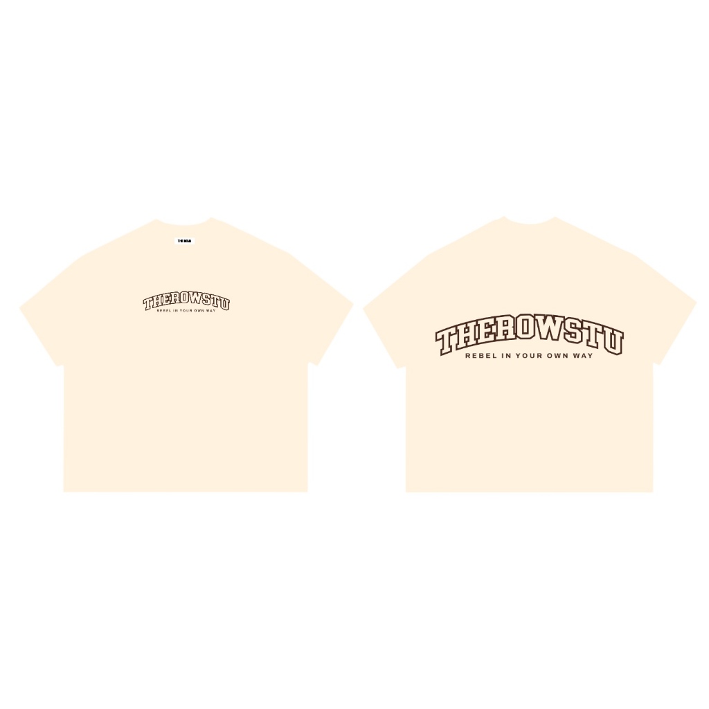 [TẾT 2026] TR3 THEROW Áo Thun Boxy Local Brand Tay Ngắn Cotton 250gsm "THEROWSTU" Áo Phông Forrm Rộng Unisex Nam Nữ | BigBuy360 - bigbuy360.vn