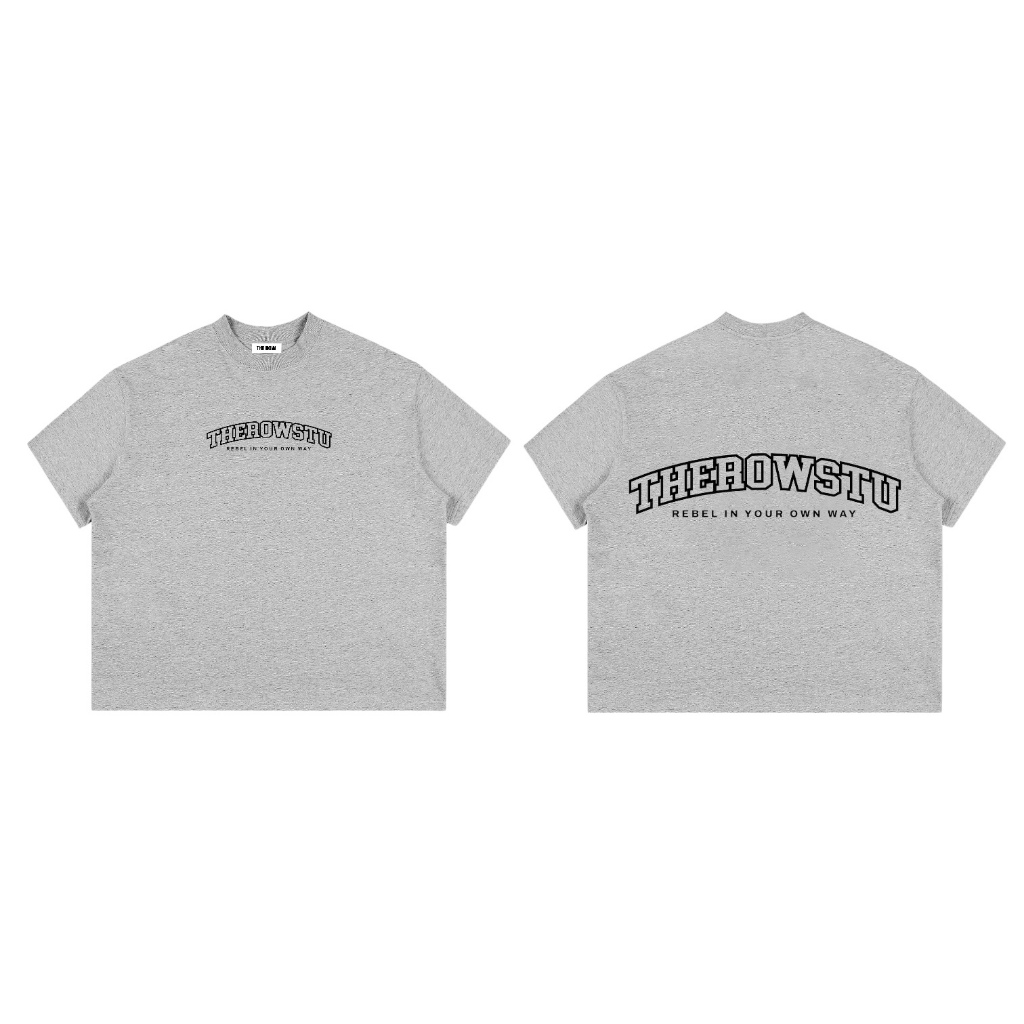 [TẾT 2026] TR3 THEROW Áo Thun Boxy Local Brand Tay Ngắn Cotton 250gsm "THEROWSTU" Áo Phông Forrm Rộng Unisex Nam Nữ | BigBuy360 - bigbuy360.vn