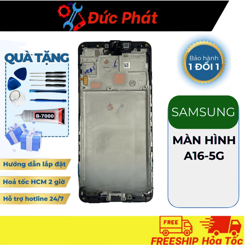 MÀN HÌNH SS A16-5G /A166F liền khung tặng keo và tool sửa chữa