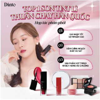 Son Kem Lì Mịn Mướt Bền Màu, Mỏng Nhẹ Tự Nhiên Dinto Blurring Lip Veil