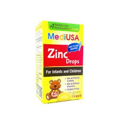 MediUSA Zinc Drops Siro kẽm hữu cơ cho bé biếng ăn - Lọ 30ml tăng đề kháng, hỗ trợ tiêu hóa