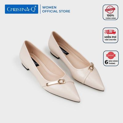 Giày Búp Bê Nữ Mũi Nhọn ChristinA-Q GBB199H