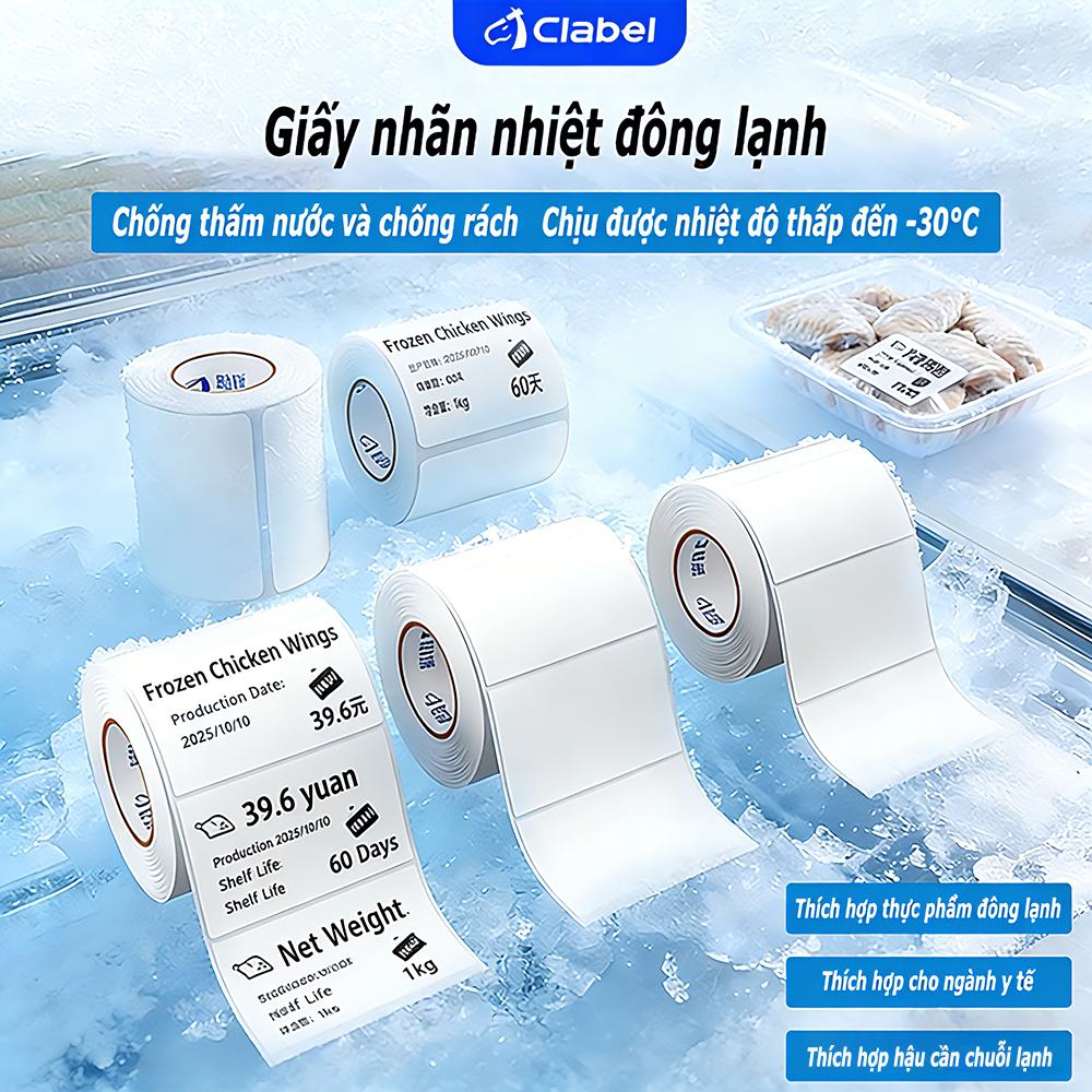 CLABEL 221B Máy in nhãn Máy in Nhiệt Hỗ trợ Bluetooth Tương thích với hệ thống Android/iOS/Windows