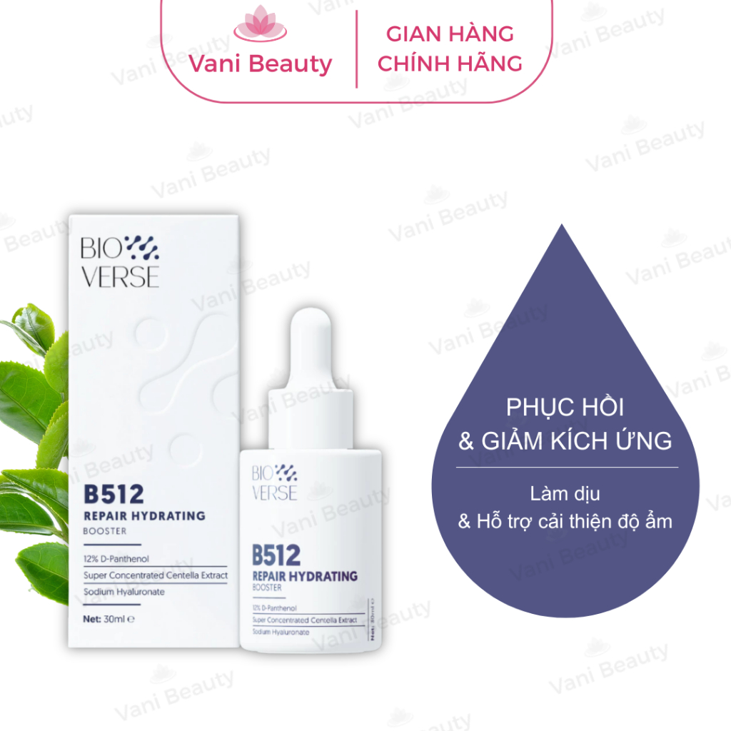 Tinh Chất B512 Phục Hồi Da Cấp Ẩm Bioverse B512 Repair Hydrating Booster 30ml