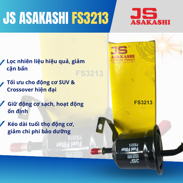 Lọc Xăng JS Asakashi FS3213 – Công Nghệ Magnatec Bảo Vệ Động Cơ
