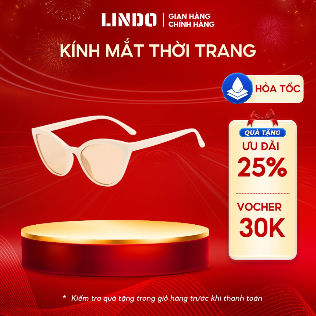 Kính nữ mắt mèo chính hãng thời trang CINLA KI034