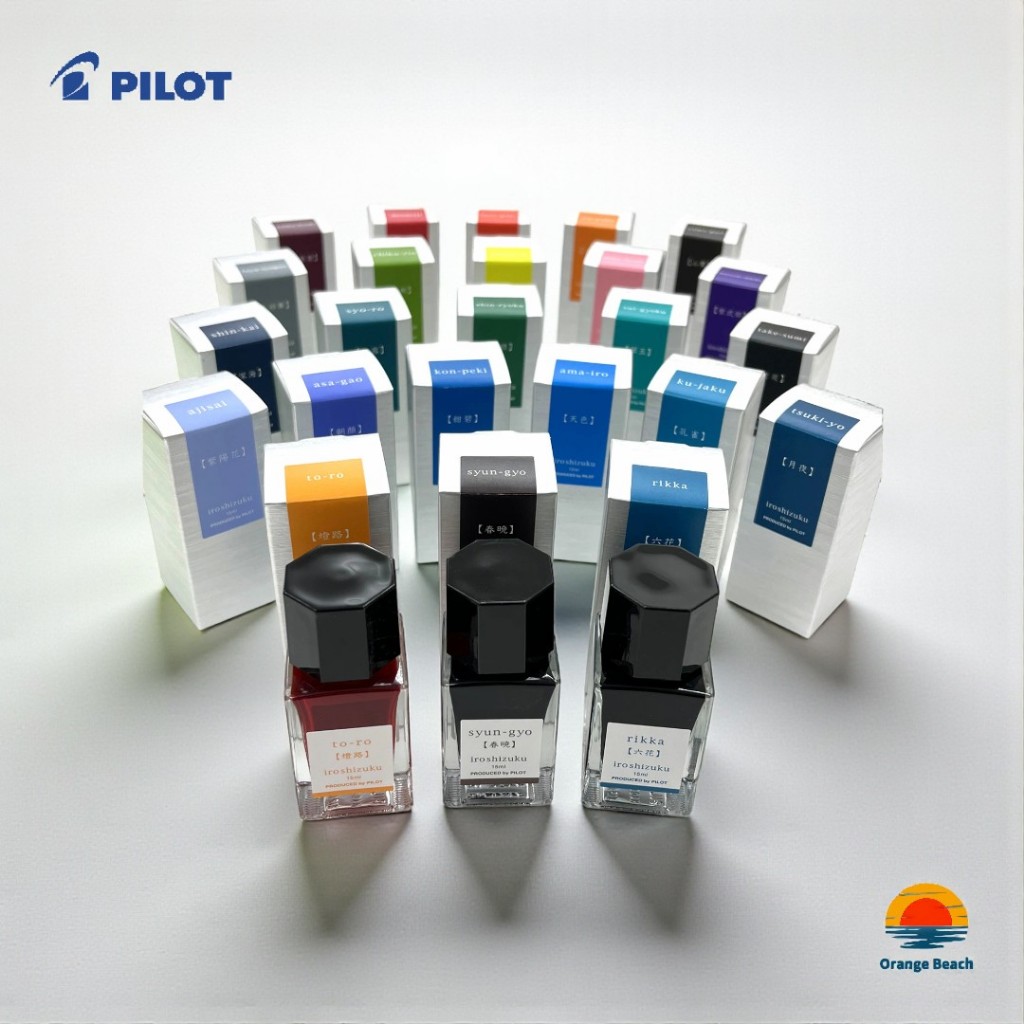 Pilot Iroshizuku 15ml Ink/Mực bút máy/Mực Pilot/Made in Japan/24 màu/Viết mượt/Hàng Nhật/uni