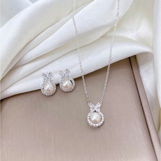 Dây chuyền bạc mặt trai nuôi