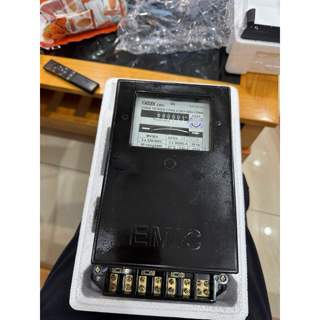 Công Tơ Điện 3 Pha 30(60)A, 50(100)A 220/380V EMIC (hàng sẵn)