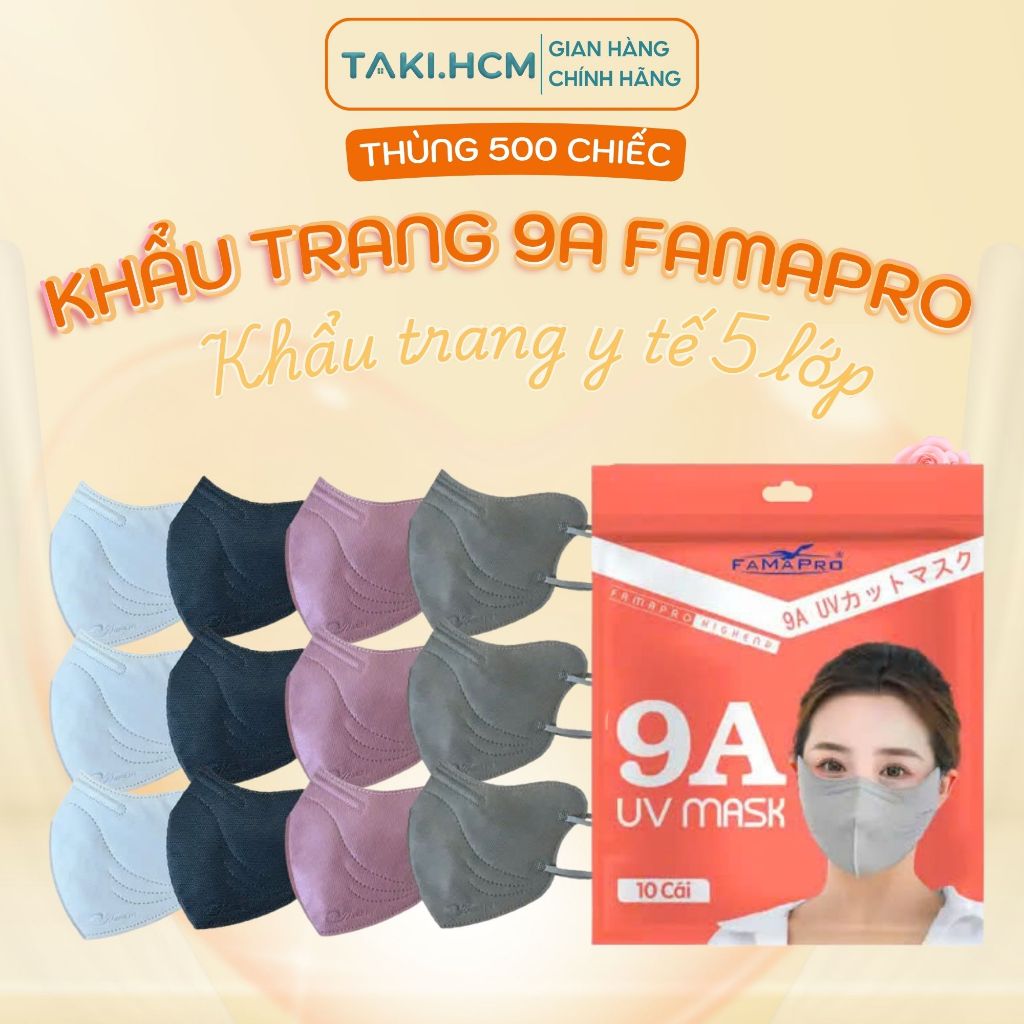 [COMOBO 200] Khẩu trang 9a Famopro, khẩu trang chống nắng, ngăn khuẩn thoáng khí