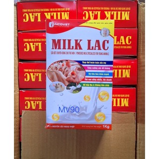 MILK LAC 1KG Sữa non dạng bột dùng thay thế sữa mẹ cho heo, bê, dê, nghé,cừu con