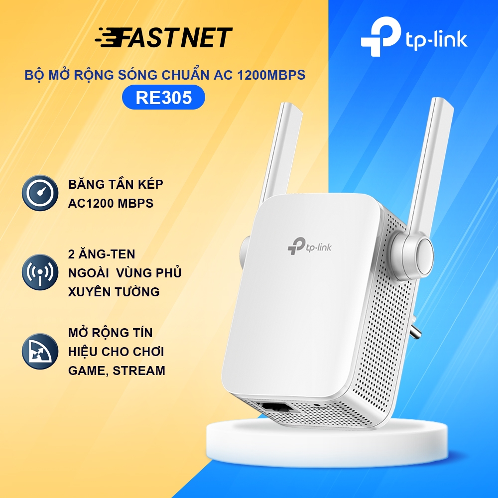 Bộ Kích Sóng Wi-Fi TP-Link RE305 AC1200 – Băng Tần Kép, Mở Rộng Phủ Sóng Ổn Định