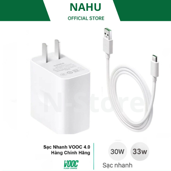 Bộ sạc nhanh 30W 33w,củ sạc và cáp hỗ trợ công nghệ Dart,VOOC các dòng Oppo,Realme,Oneplus Bảo Hành 