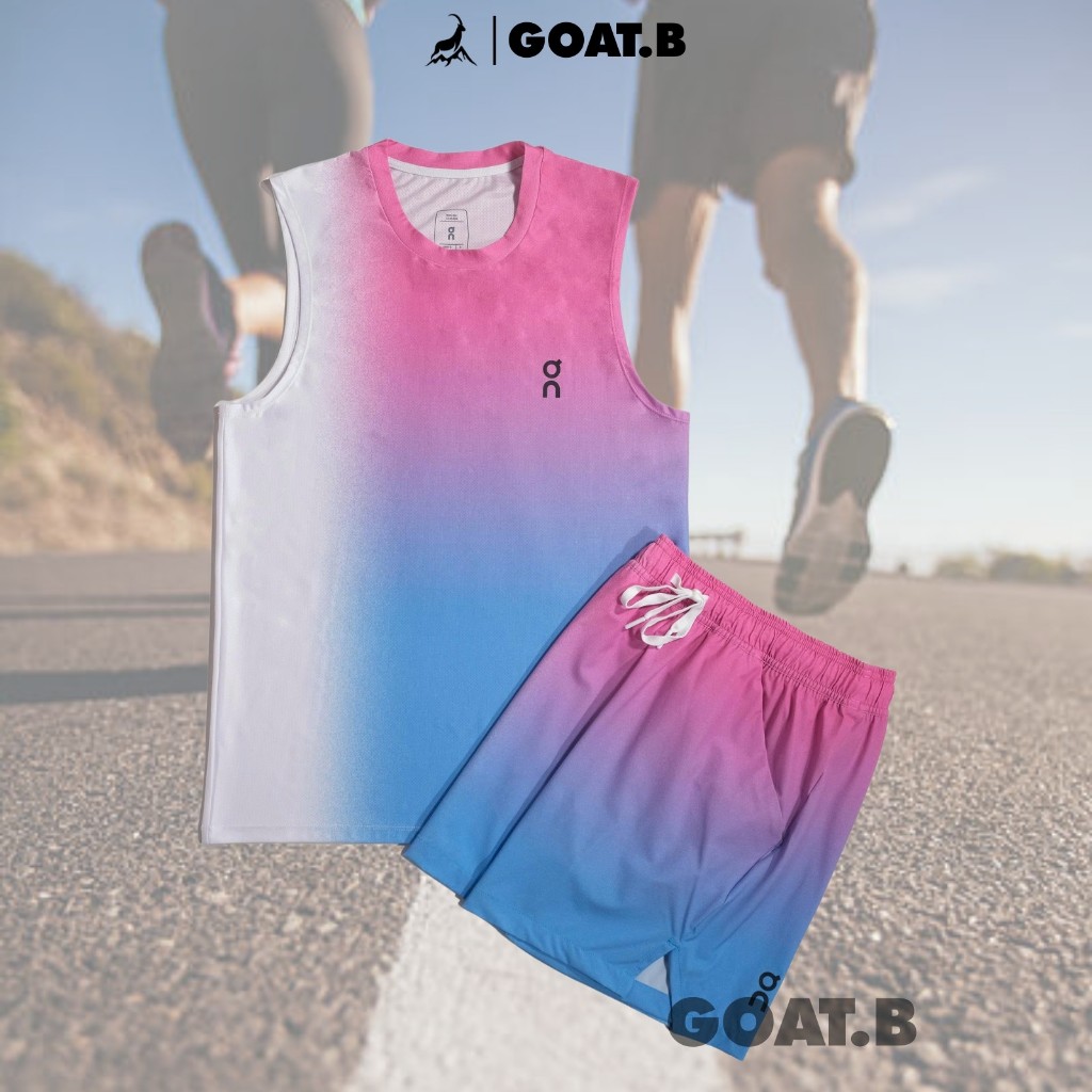 Bộ Quần Áo Thể Thao Sắt Nách Thoáng Mát ON Court - Hồng