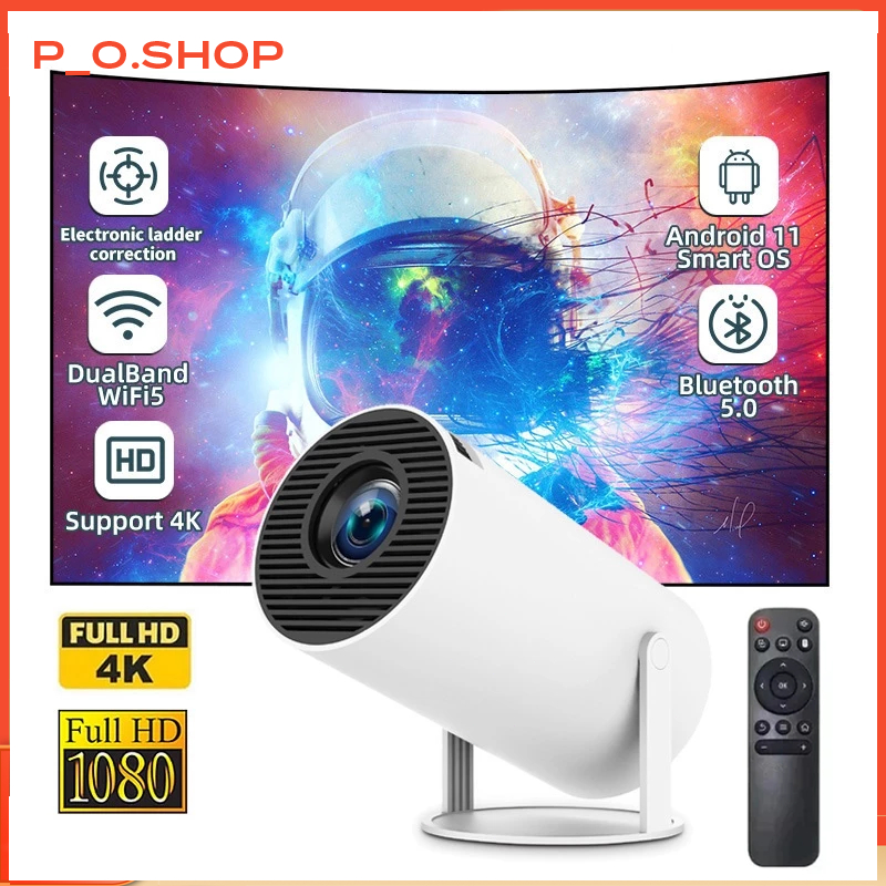 【🔥Rẻ】Máy chiếu mini HY300 Android 11 Full HD 4K Tự động Keystone WiFi 2.4/5G Kết nối điện thoại lapt