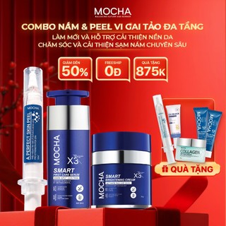 Combo Retinol Mix Peel+ Combo Kem Nám Chuyên Sâu MOCHA & Tinh Chất Làm mờ thâm Nám từ Tầng Sâu, Thương Hiệu: Mocha