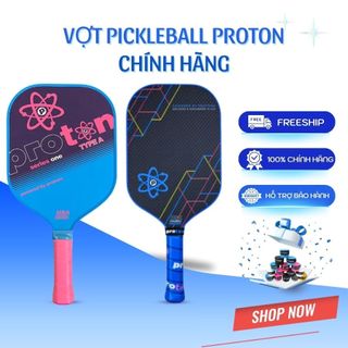 [CHÍNH HÃNG] Vợt Pickleball Proton Series Four Carbon Siêu Bền, Mặt Nhám Tăng Xoáy, Chuyên Nghiệp Chính Hãng