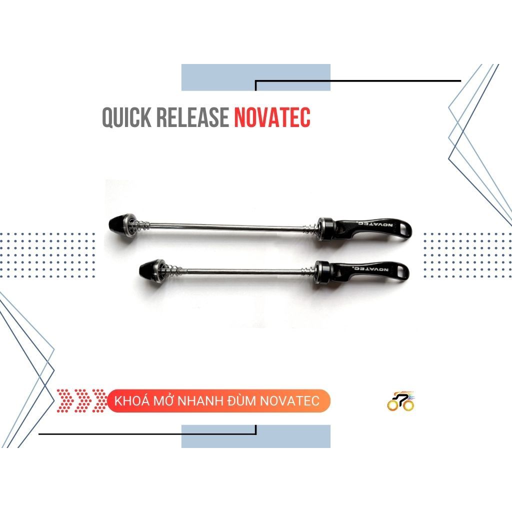 KHÓA MỞ NHANH ĐÙM XE ĐẠP - NOVATEC (CẶP)