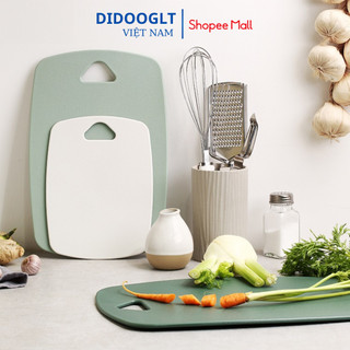 Bộ 3 Thớt Kháng Khuẩn Didooglt 5D Chất Liệu Nhựa Cao Cấp, An Toàn Chống Trơn Trượt, Ẩm Mốc