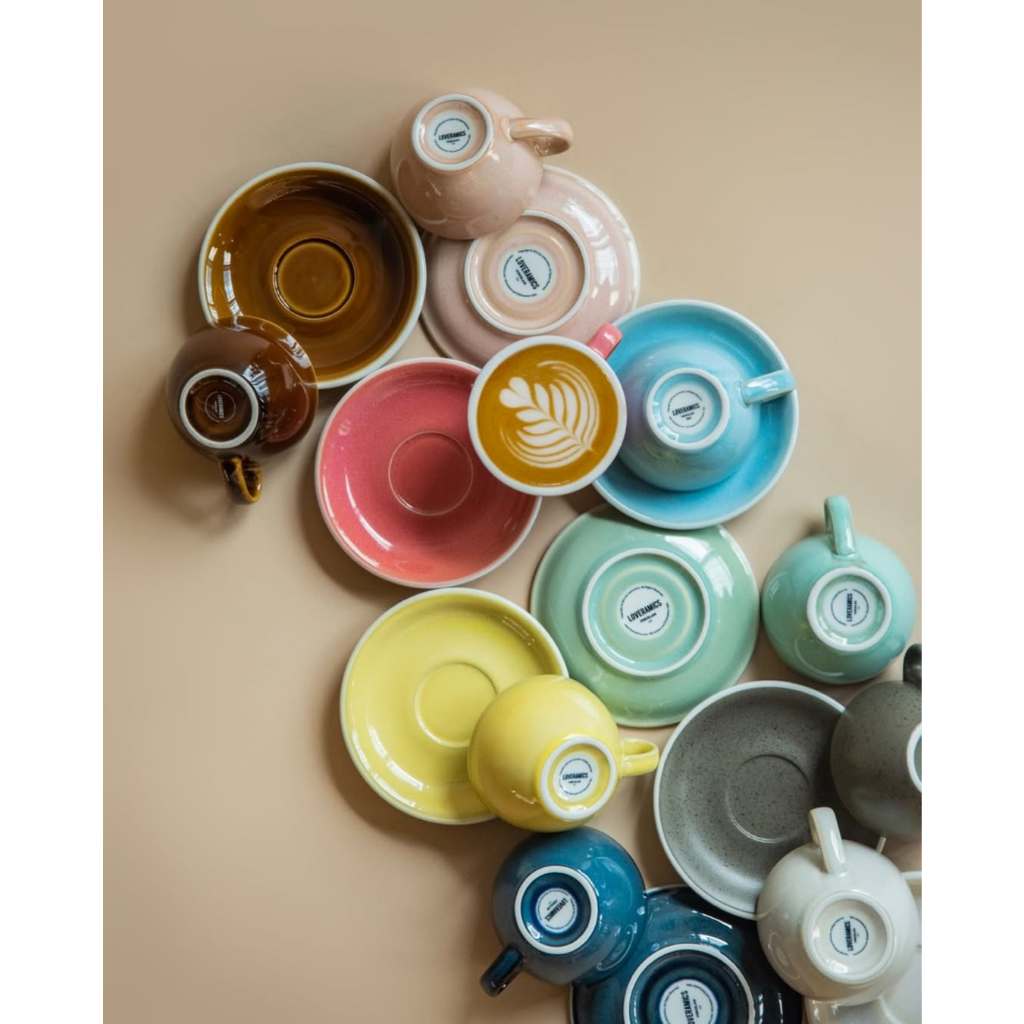 Ly Cà Phê Flat White 150ml Egg (Màu Potters) - Loveramics