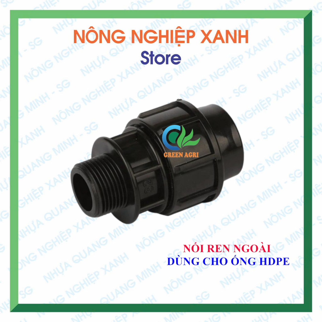 Nối ren ngoài dùng cho ống HDPE D40x40, 40x32, 40x50, 50x50, 50x63
