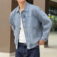 Áo Khoác Denim Jacket Nam DAZPER Form Crop, Chất Jean 100% Cao Cấp