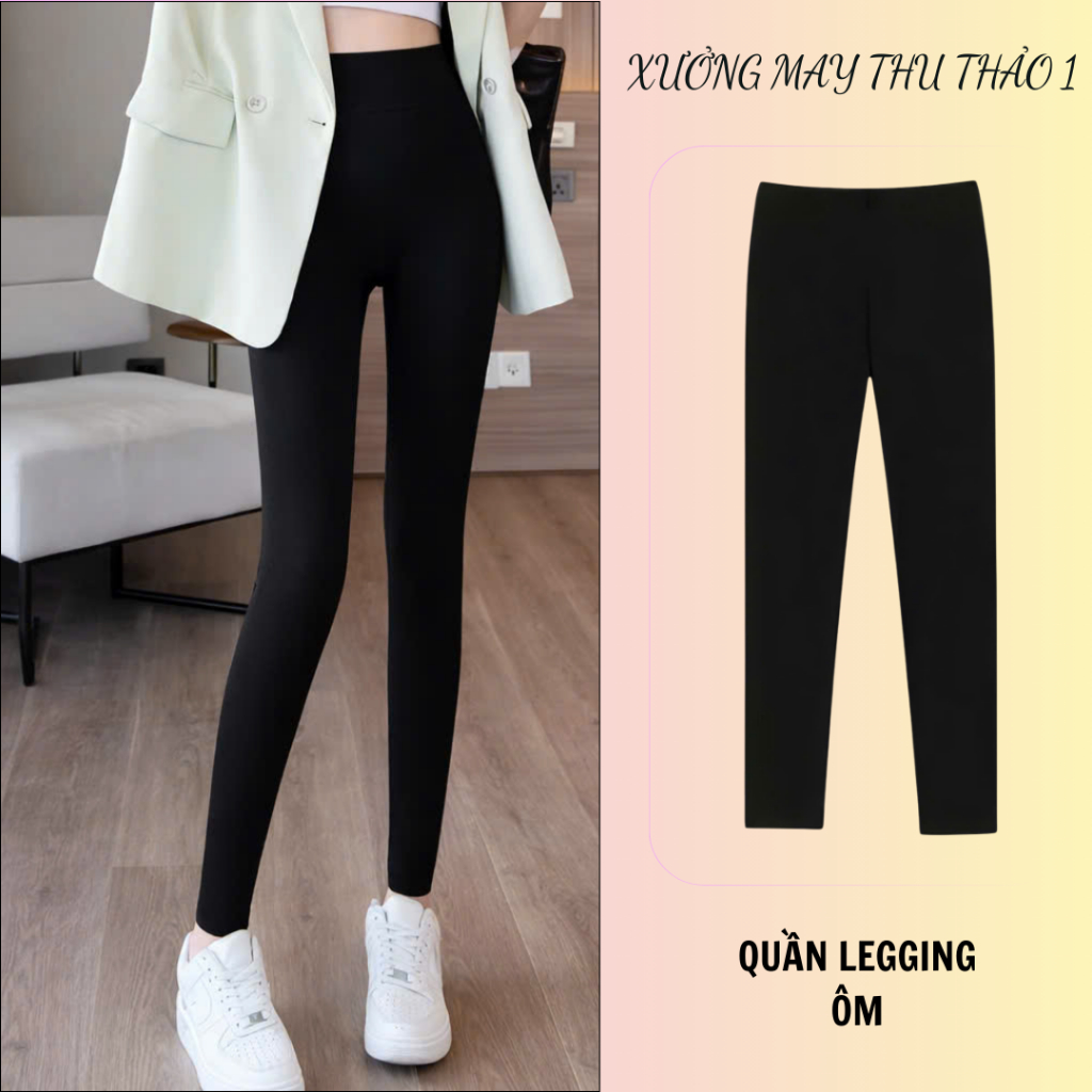 Quần LEGGING dài ôm 4 TÚI hottrend đỉnh cao hack dáng siêu mẫu chất vải mềm mịn co giãn
