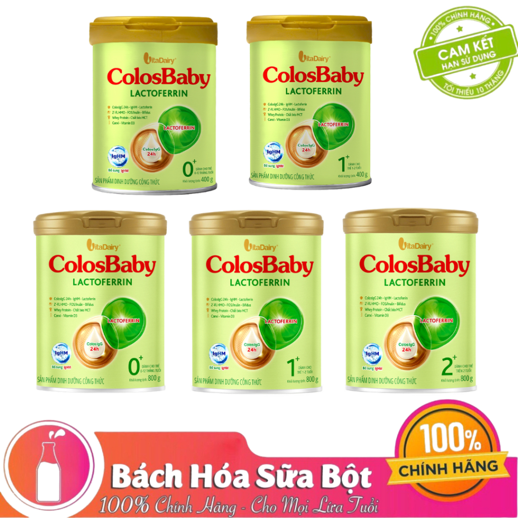 Sữa bột ColosBaby Lactoferrin 400g/800g_phù hợp cho trẻ sinh mổ