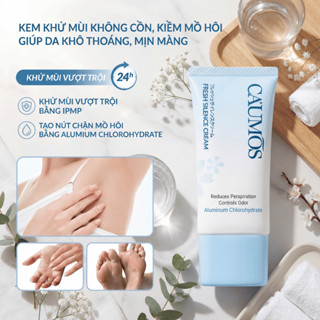Caumos - Kem khử mùi không cồn, Kiềm mồ hôi giúp da khô thoáng, mịn màng.