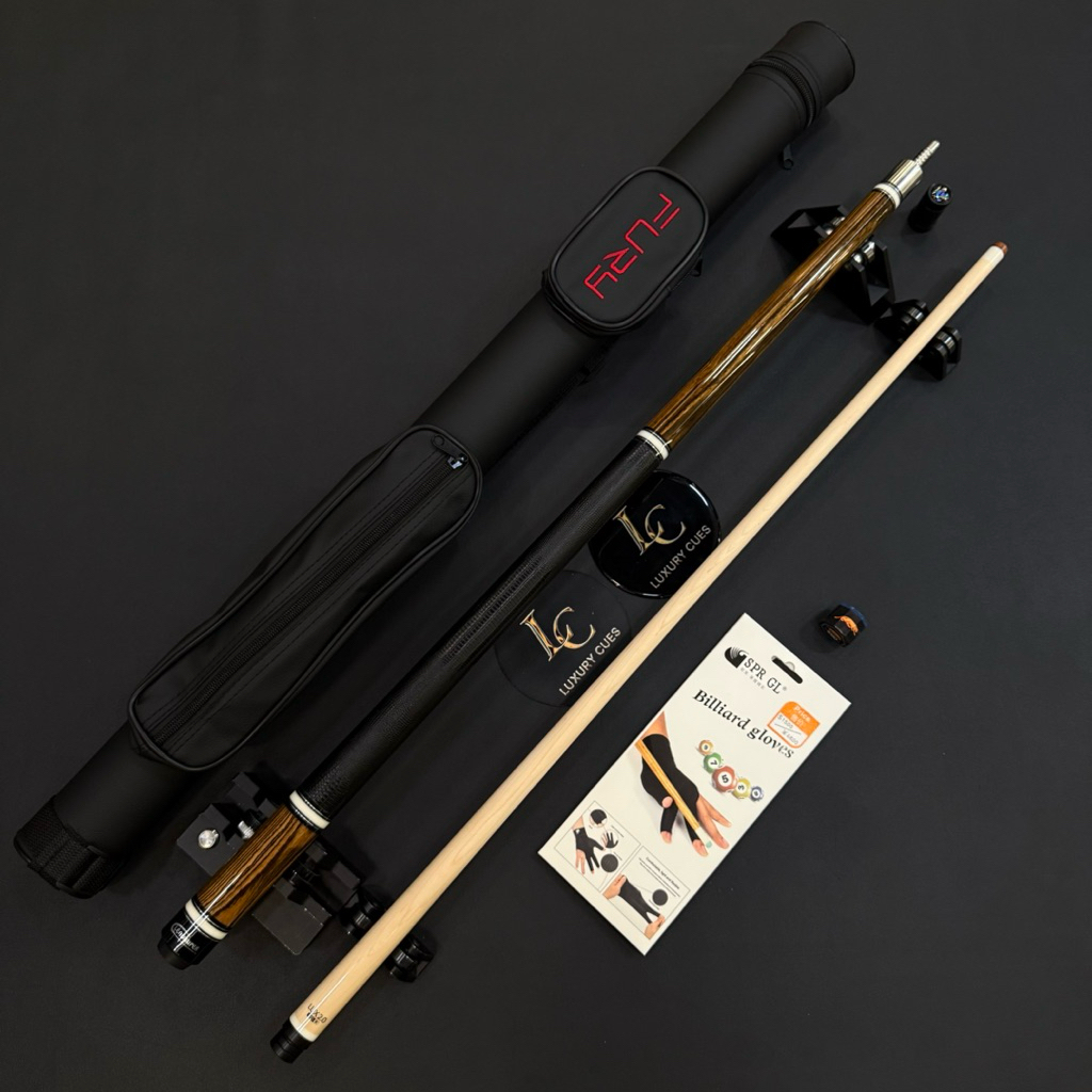 Combo Cơ/Gậy Bida Lỗ/Pool Leadsuper Wood Ngọn Mộc LUX 2.0(tặng kèm phụ kiện)