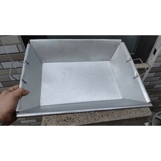 Máng hồ trộn cho gà ăn, máng nướng bằng tôn dùng cho các buổi giã ngoại