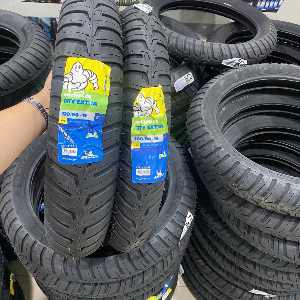 Vỏ Michelin City Extra 100/80-16, Vỏ Michelin City Extra 120/80-16 (220118) (220117)