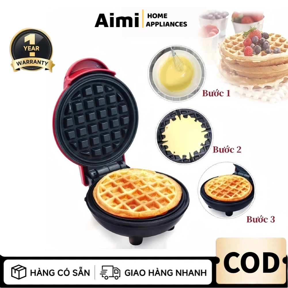 [ Aimi ] Máy Nướng Bánh Máy Làm Bánh Kẹp Máy Làm Bánh Quế Máy làm bánh waffle Cao cấp