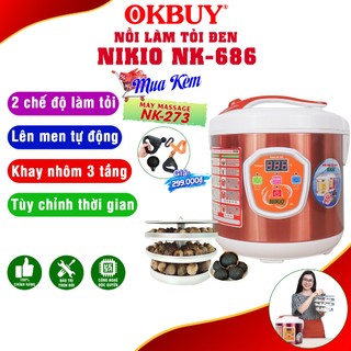 Máy làm tỏi đen tùy chỉnh nhật bản nikio nk-686 - làm được 2kg tỏi đen - dung lượng 6 lít
