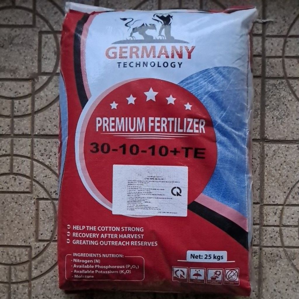 (Bao 25kg) Phân bón NPK 30-10-10+TE GEMANY ra đọt, dưỡng thân, rễ