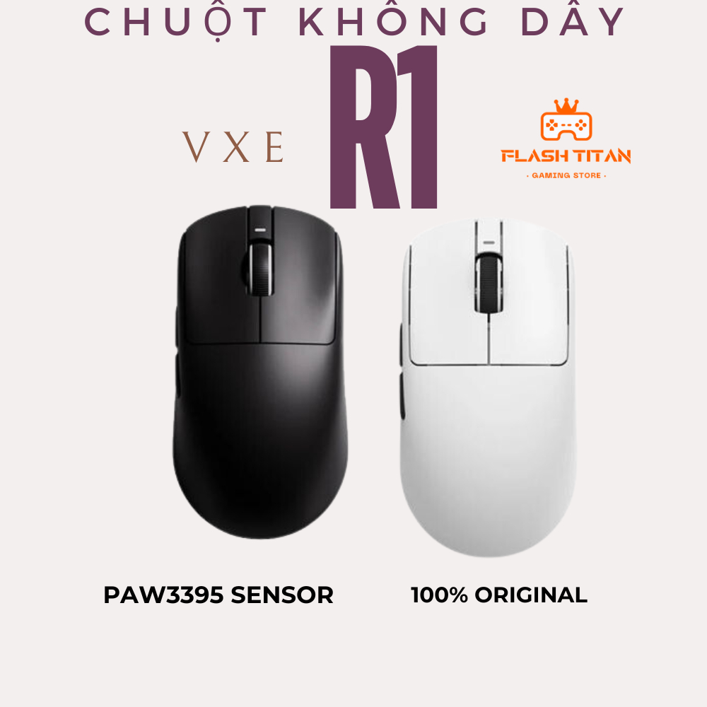 Chuột không dây VGN VXE R1 - VXE R1 SE - Trọng lượng nhẹ - PAW3395 Sensor - Chuột máy tính bluetooth | BigBuy360 - bigbuy360.vn