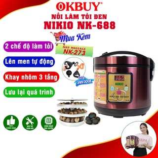 Máy làm tỏi đen gia đình nikio nk-688 - đỏ tím