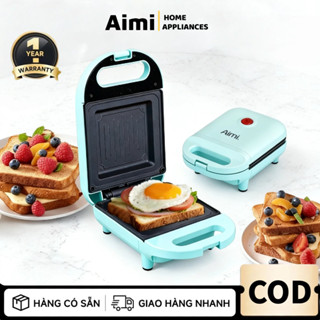[Aimi] Máy Nướng Bánh Mì Sandwich Máy ăn sáng 650W công máy làm bánh kẹp Bảo Hành 12 tháng