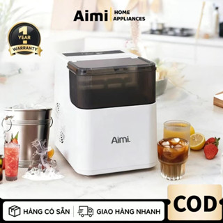 Máy làm đá Aimi 1.4L Máy làm đá viên mini siêu tốc Làm đá 8 - 10 phút / 9 viên Bảo hành 3 năm